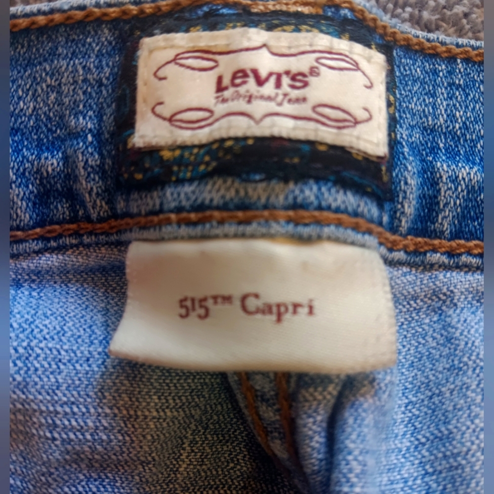Levi's Blue Denim 515 Capri SZ 16